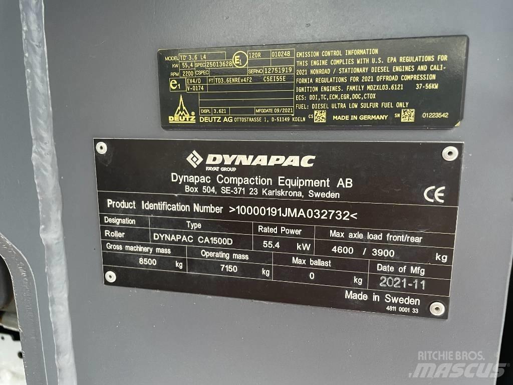 Dynapac CA1500D Enojni valjarji