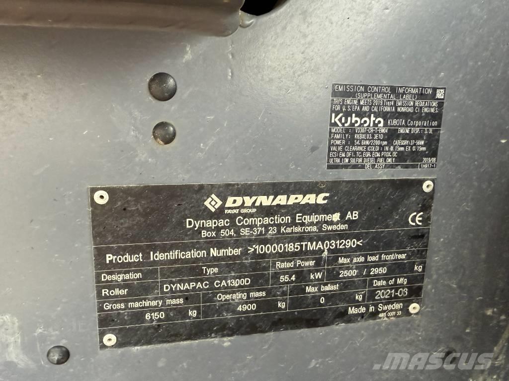 Dynapac CA 1300 D Enojni valjarji