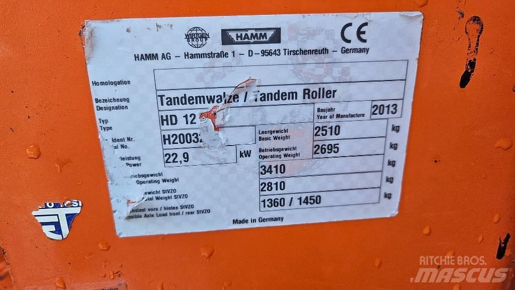 Hamm HD 12 VV Dvojni valjarji