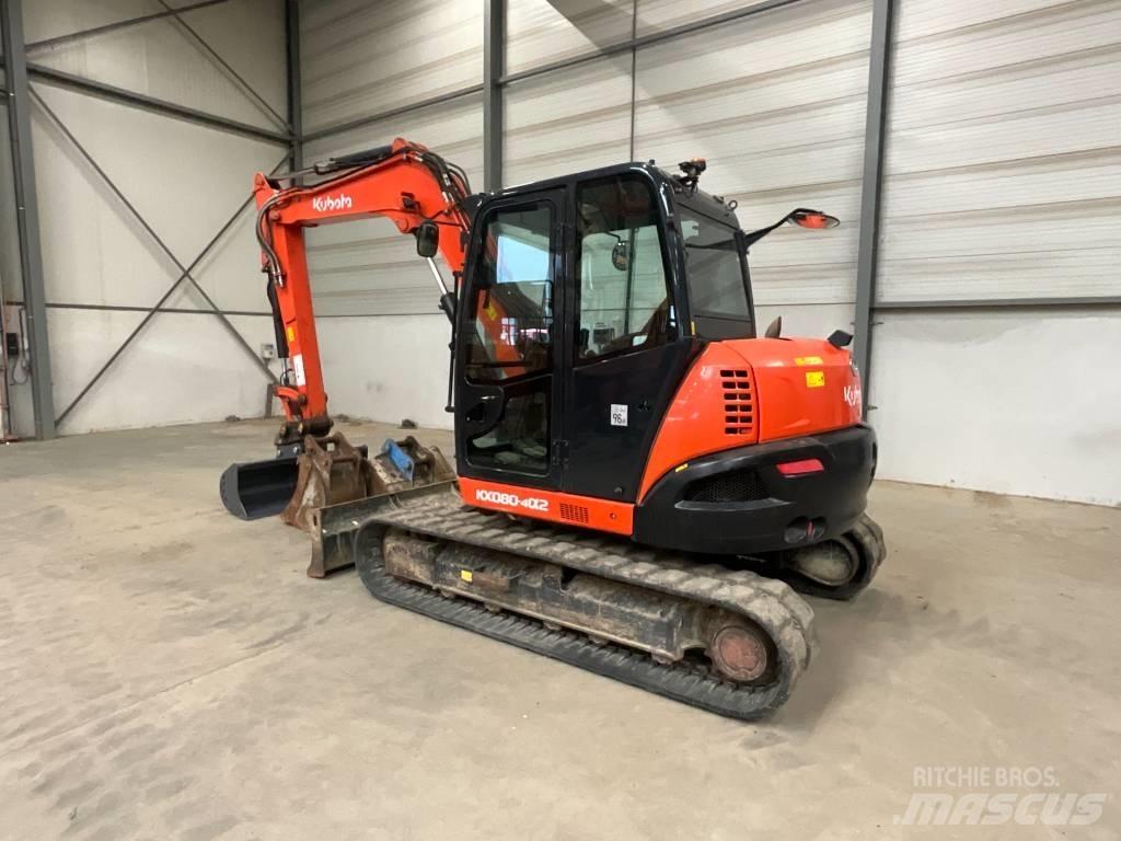 Kubota KX 080-4 A 2 Midi bagri 7t – 12t