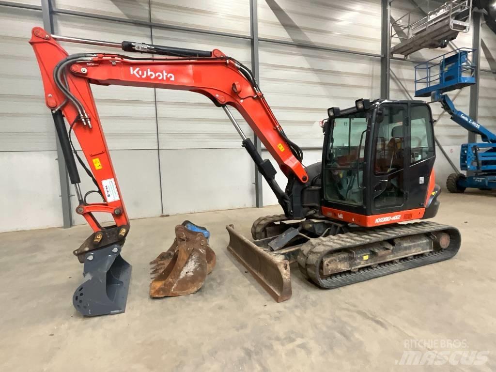 Kubota KX 080-4 A 2 Midi bagri 7t – 12t
