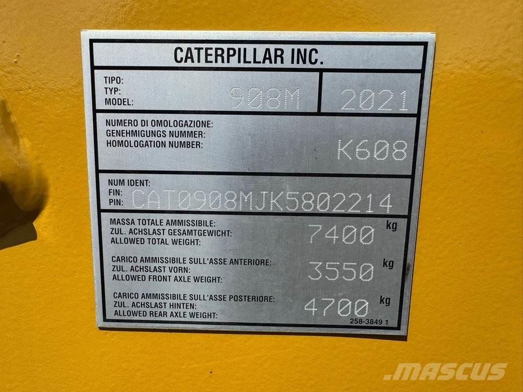 CAT 908M CE + EPA Kolesni nakladalci