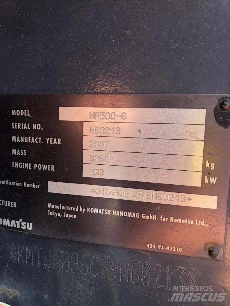 Komatsu WA500-6 Kolesni nakladalci