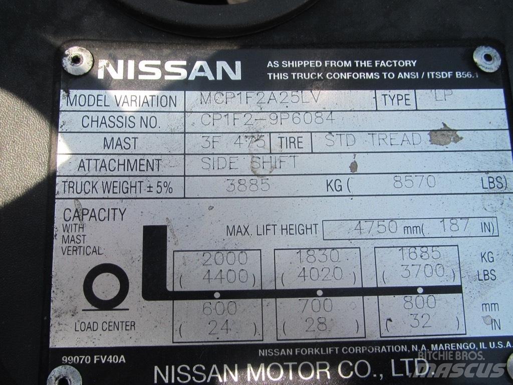 Nissan MCP1F2A25LV Terenski viličar