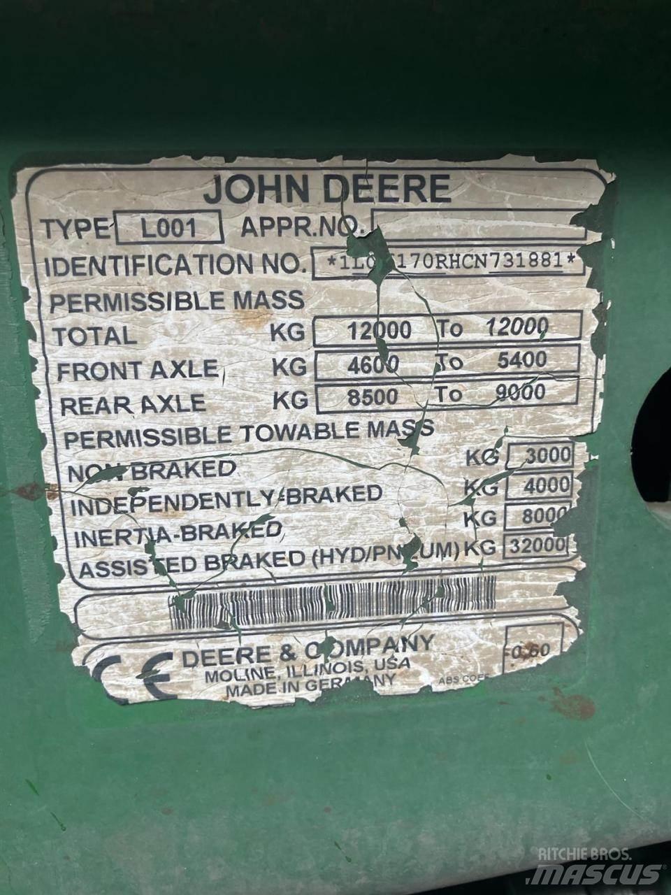 John Deere 6170R Traktorji