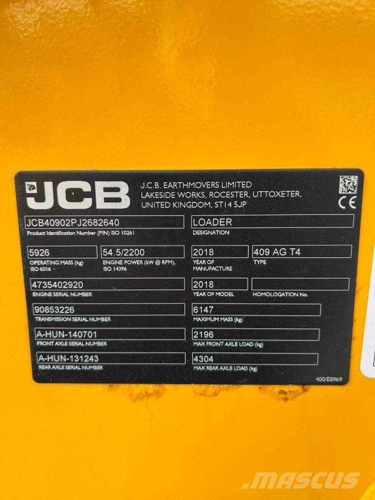 JCB 409 Kolesni nakladalci
