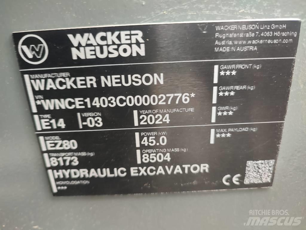 Wacker Neuson EZ 80 Midi bagri 7t – 12t