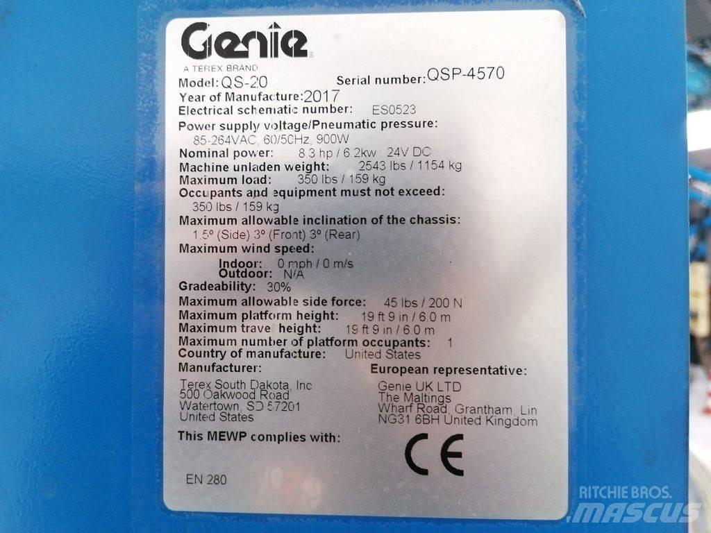 Genie QS-20 Teleskopske dvižne ploščadi