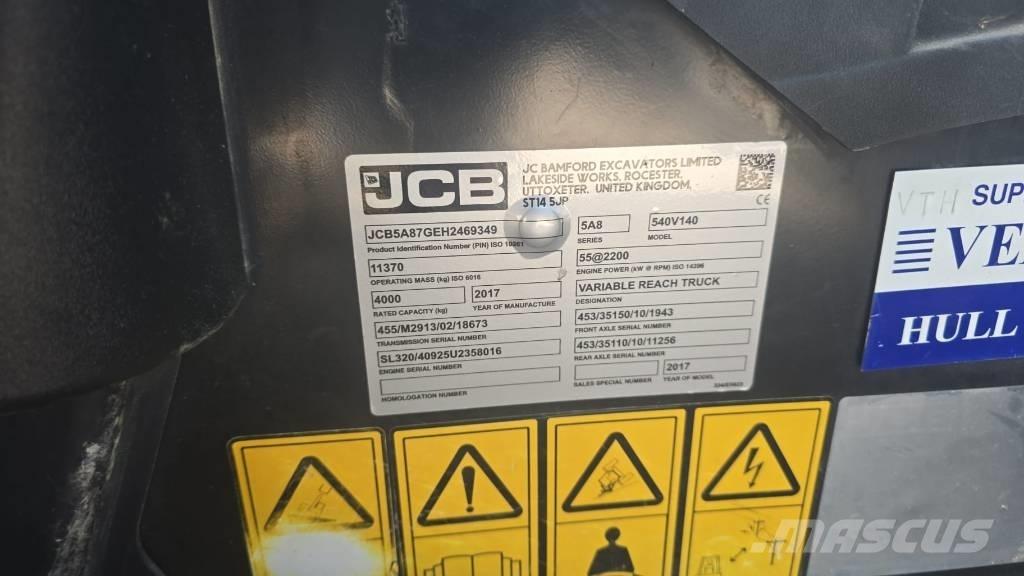 JCB 540-140 Teleskopski viličarji