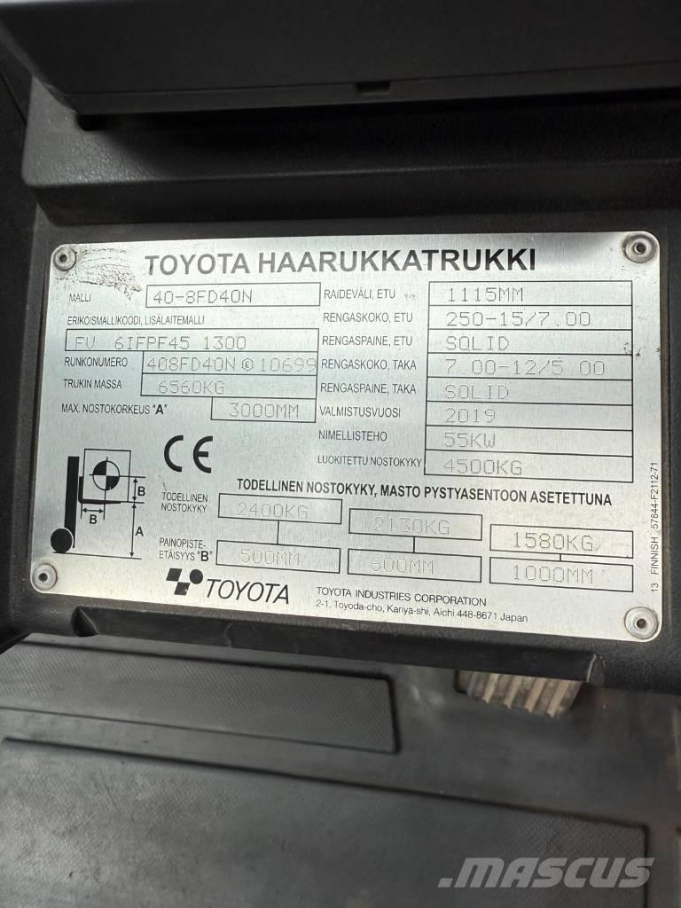 Toyota 40-8 FD 40 N Dizelski viličarji