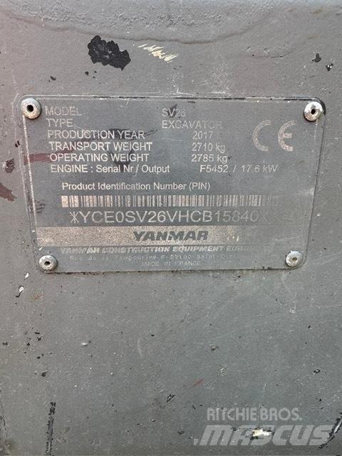 Yanmar SV 26 Mini bagri <7t