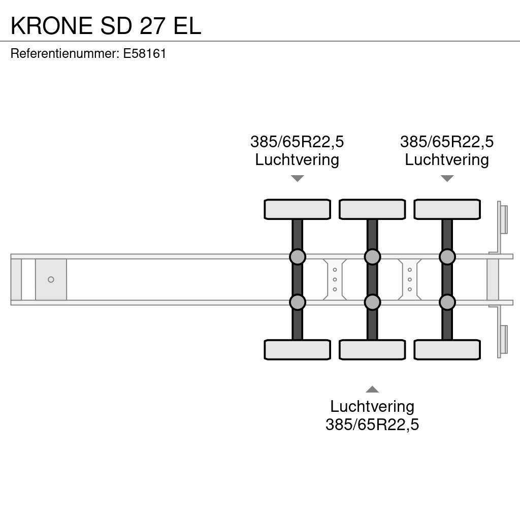 Krone SD 27 EL Plato/keson polprikolice