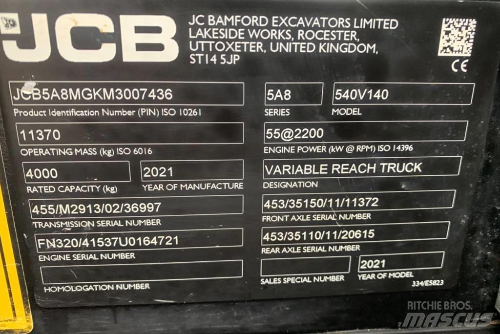 JCB 540-140 Teleskopski viličarji
