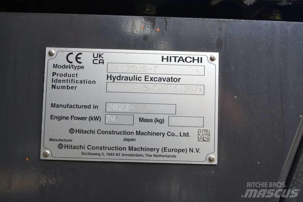 Hitachi ZX 135 US-7 Bagri goseničarji