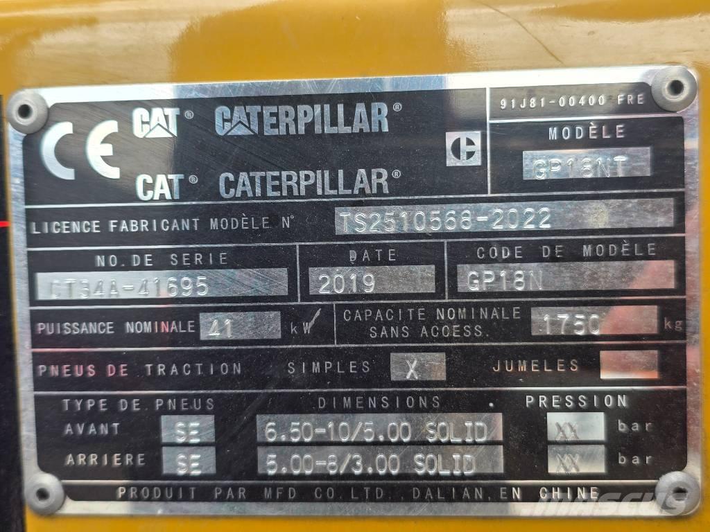 CAT GP 18 NT Plinski viličarji