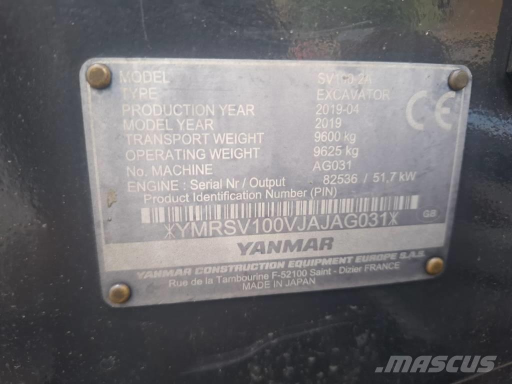 Yanmar SV 100-2A Midi bagri 7t – 12t