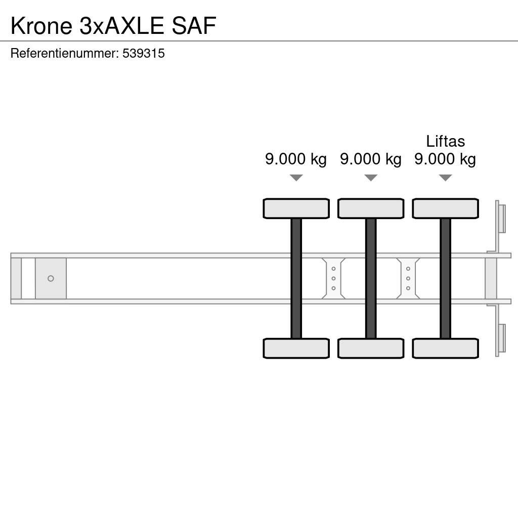 Krone 3xAXLE SAF Polprikolice zabojniki