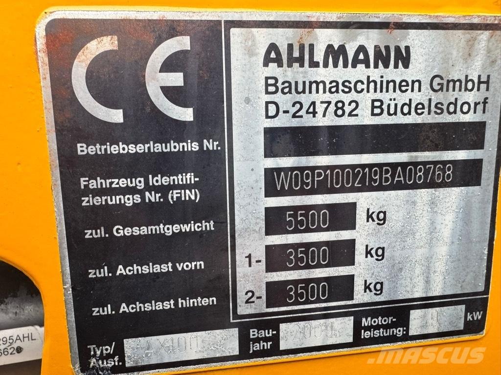 Allman AX 100 Kolesni nakladalci