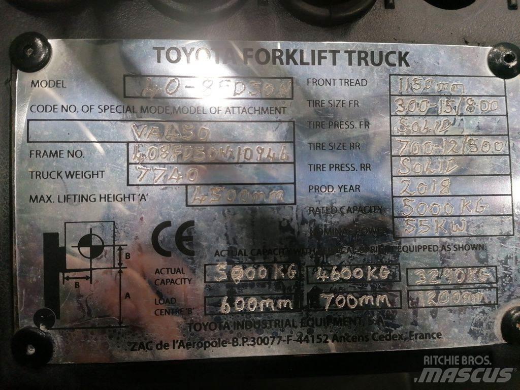 Toyota 40-8FD50N Dizelski viličarji