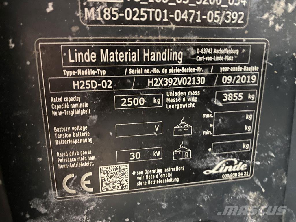 Linde H25D-02 Dizelski viličarji