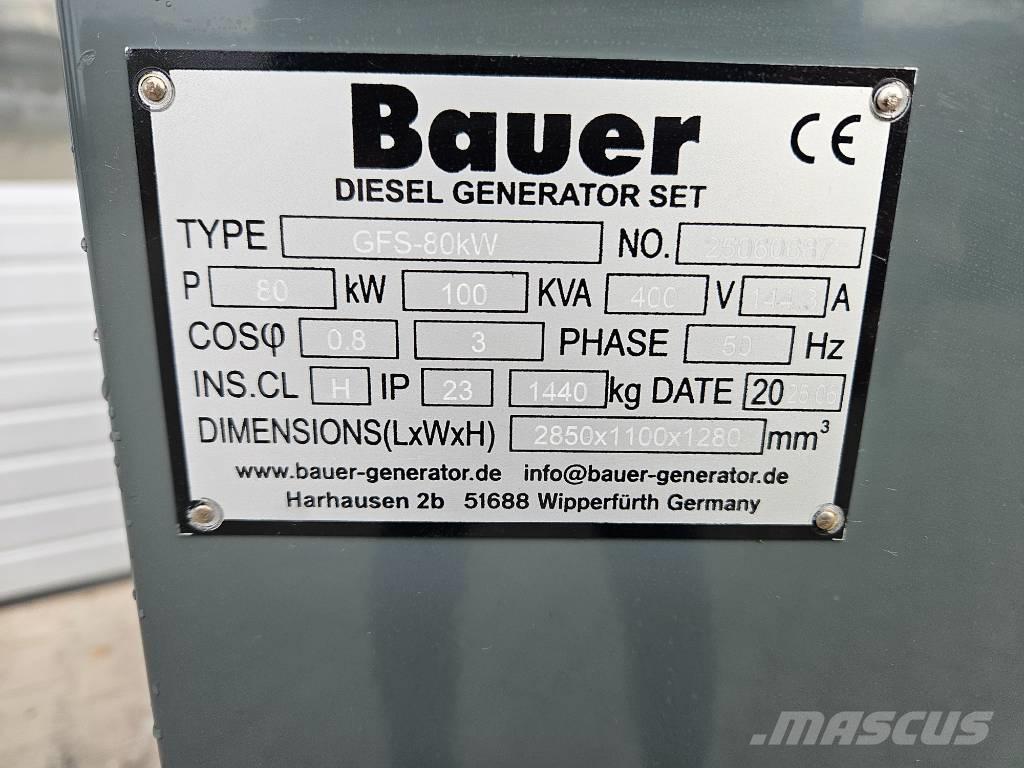 Bauer GFS-80Kw Dizelski agregati