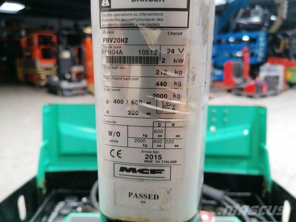 Mitsubishi PBV20N2 Električni nizko dvižni viličar