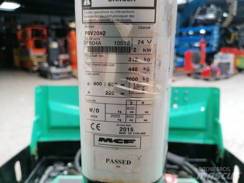 Mitsubishi PBV20N2 Električni nizko dvižni viličar
