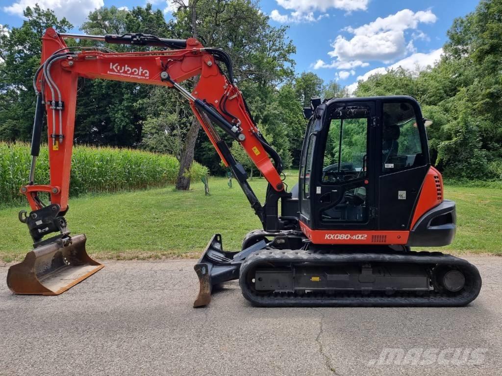 Kubota KX 080-4a2 Midi bagri 7t – 12t