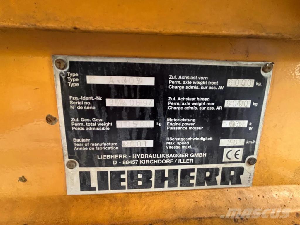 Liebherr A308 Bagri na kolesih