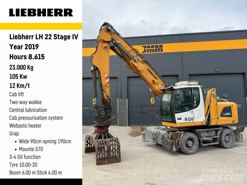Liebherr LH 22 Bagri za prekladanje primarnih/sekundarnih surovin
