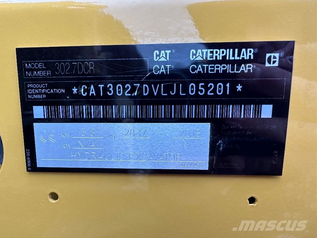 CAT 302.7 D CR Mini bagri <7t
