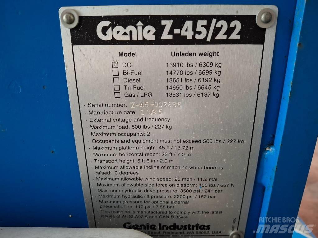 Genie Z 45/22 BOOM Zglobne dvižne ploščadi