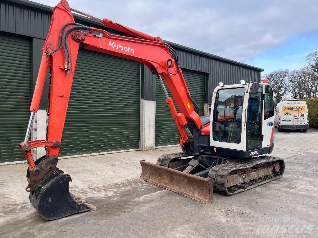 Kubota KX 080-3 Mini bagri <7t