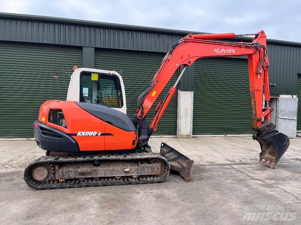 Kubota KX 080-3 Mini bagri <7t