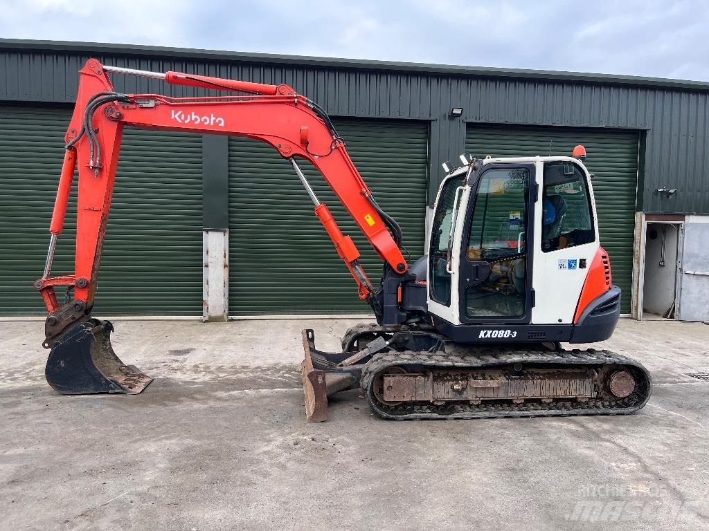 Kubota KX 080-3 Mini bagri <7t