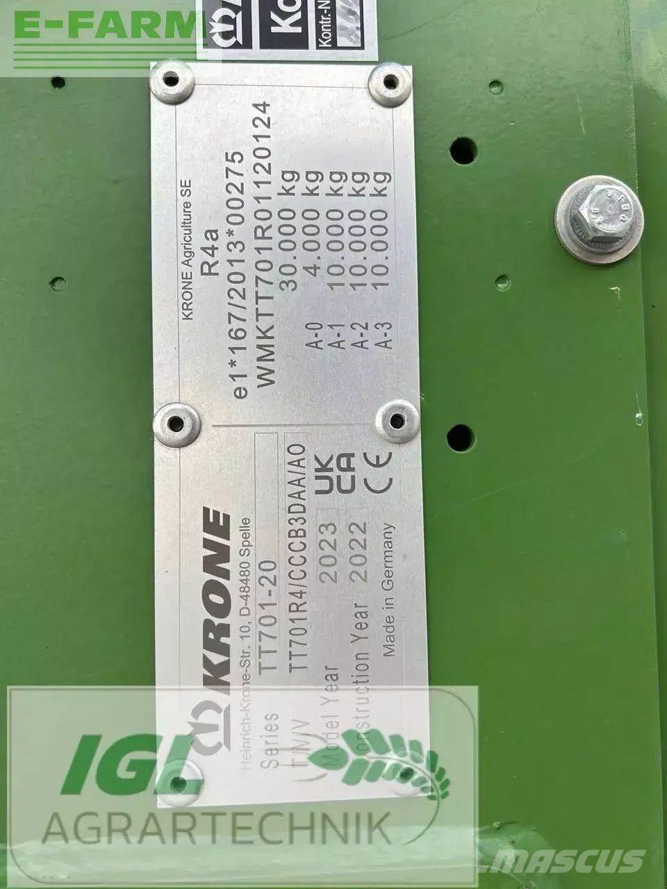 Krone tx 560 Prikolice za žito