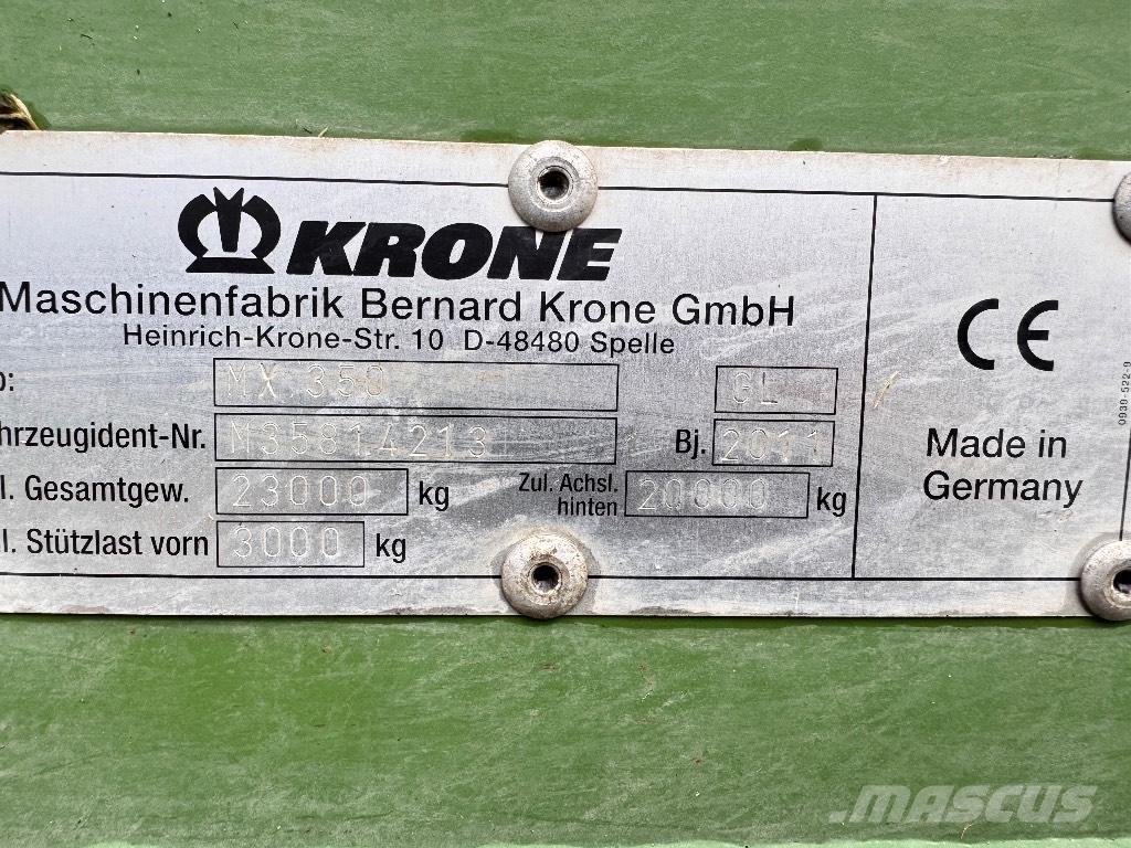 Krone MX 350 GL Samonakladalne prikolice