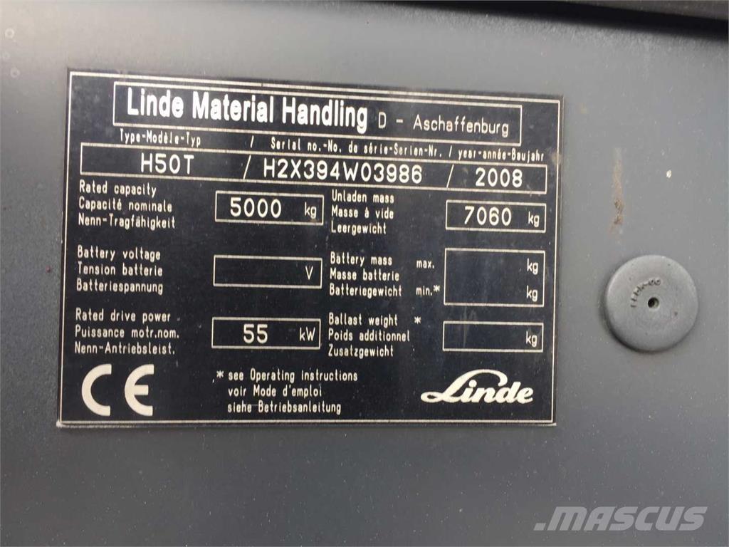 Linde H50T Plinski viličarji