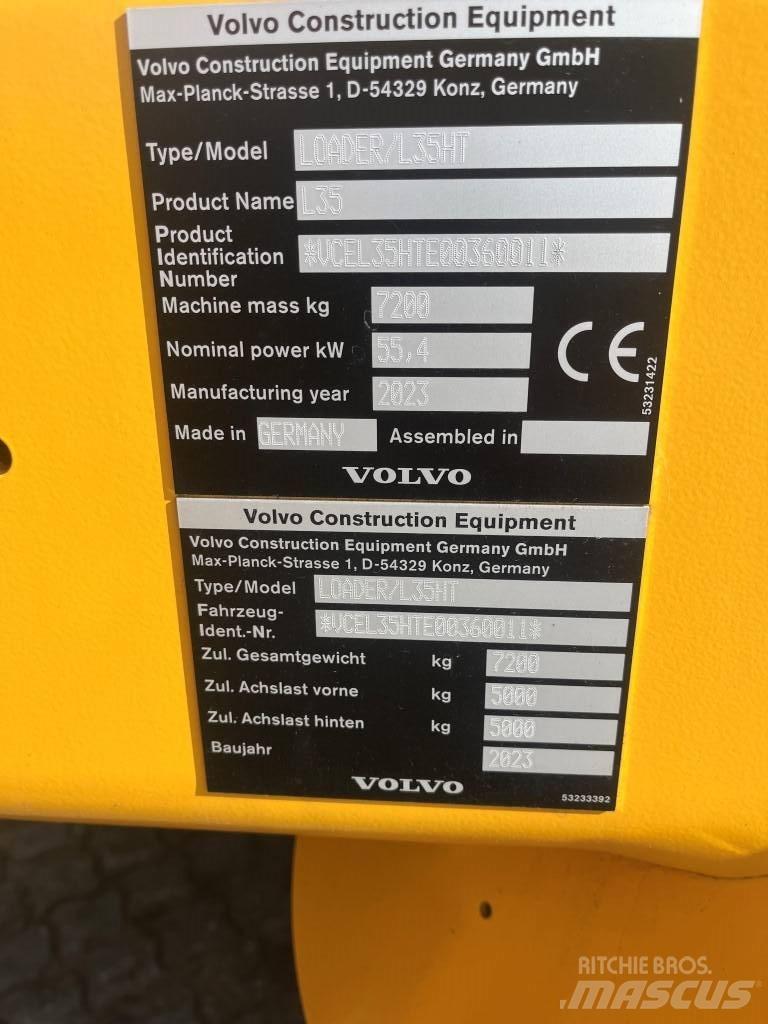 Volvo L35H Kolesni nakladalci
