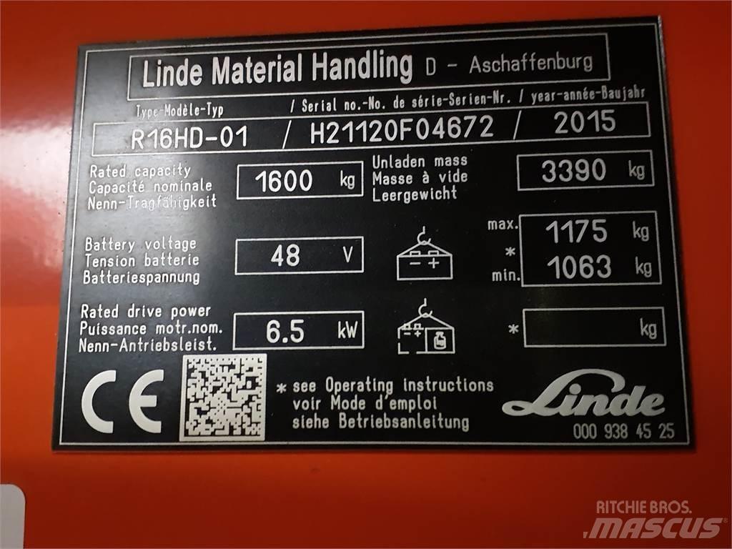 Linde R16HD Viličarji s pomičnim teleskopom