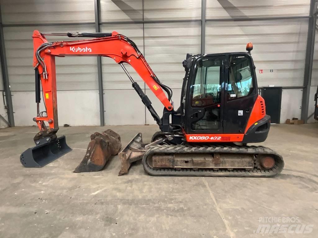 Kubota KX 080-4 A 2 Midi bagri 7t – 12t