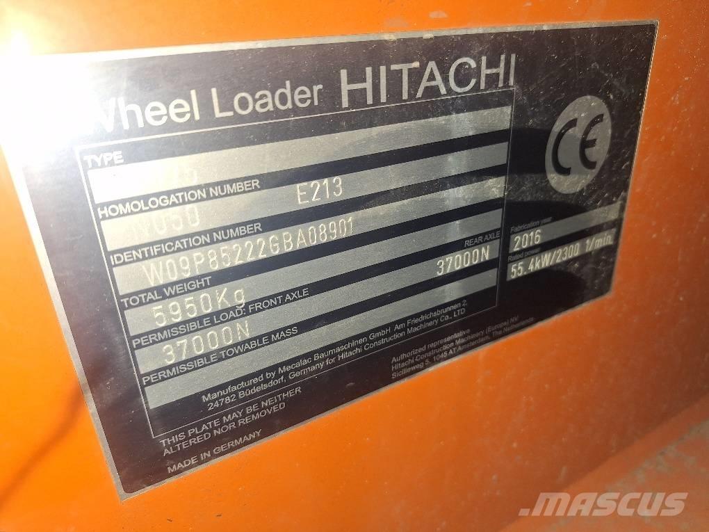Hitachi ZW75 Kolesni nakladalci