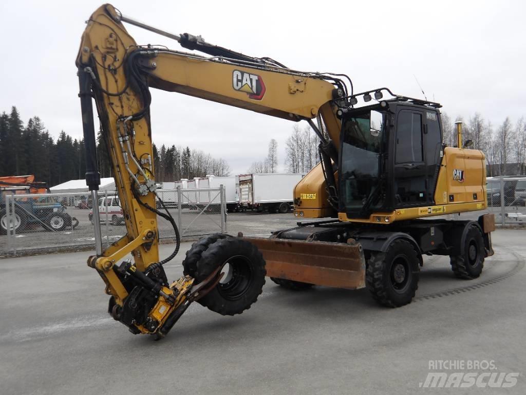CAT M 318 Bagri na kolesih
