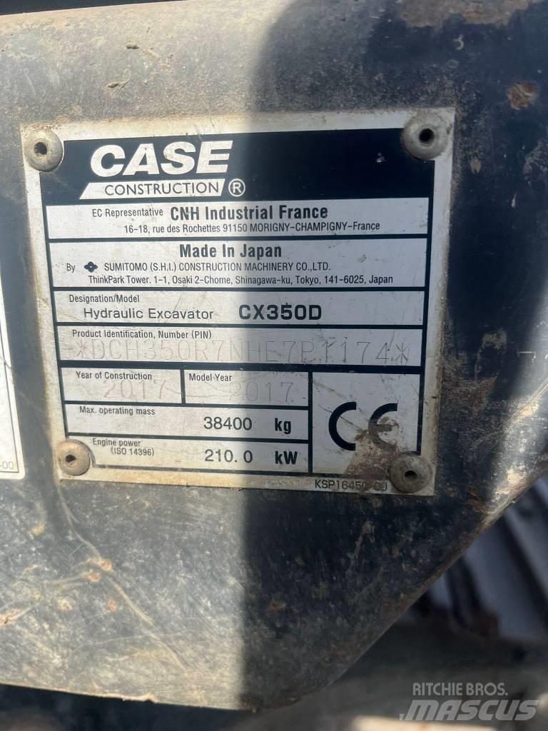 CASE CX 350 D Bagri goseničarji