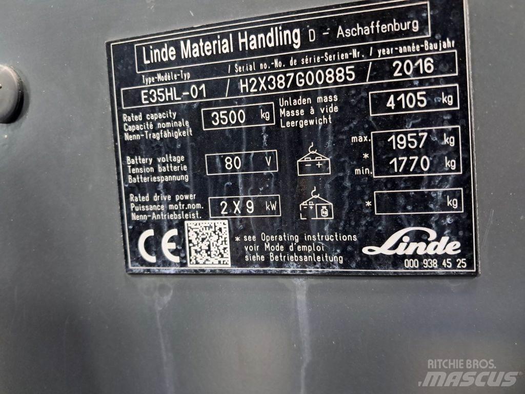 Linde E35HL-01 Električni viličarji