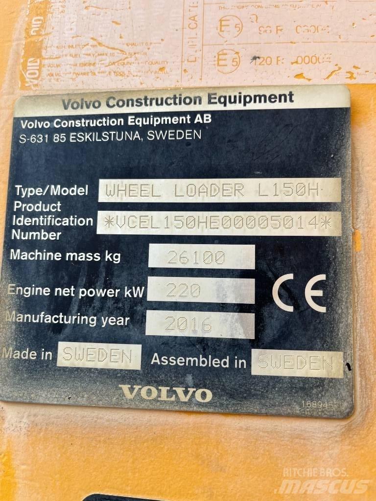 Volvo L150H Kolesni nakladalci