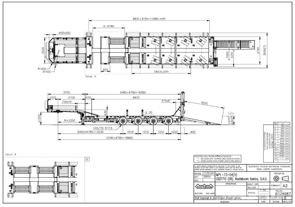 Nooteboom MPL-73-04V Nizko noseče polprikolice
