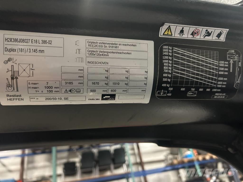 Linde e18l-02 Električni viličarji