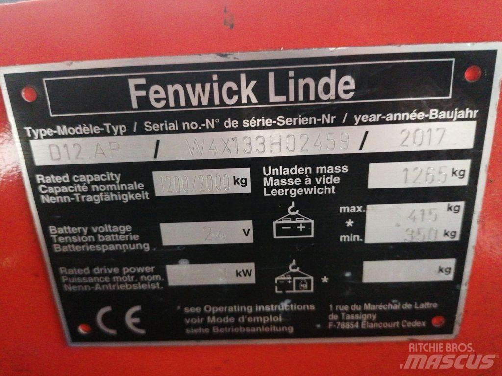 Linde D12AP Ročni električni viličar