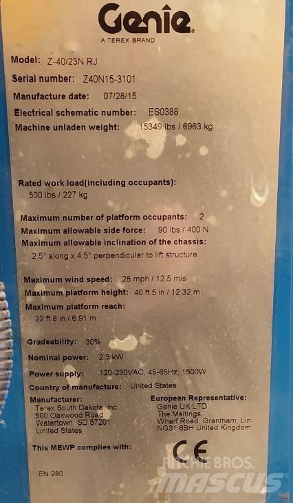 Genie Z 40/23 N RJ Zglobne dvižne ploščadi